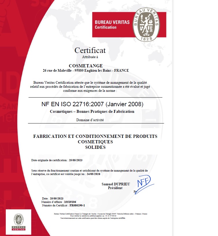 Nous ne transigeons pas sur la qualité de nos produits